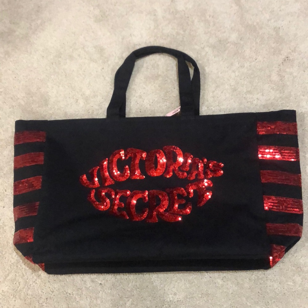 Victoria Secret Red Sequin Tote